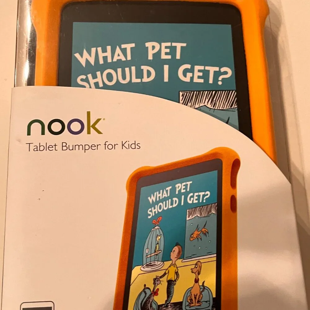 Barnes & Noble Nook‎ Tablet Bumper for Kids 7-Inch Orange (NEW/e/x)
